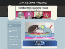 Tablet Screenshot of carolinastormhedgehogs.com